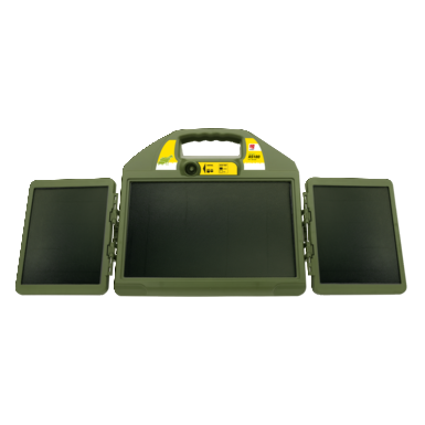 horizont 12 V solar electric fence energiser - farmer® AS180 | green 