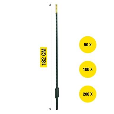 horizont T post ECO | metal post | 1.82 m |  50, 100 or 200 pieces