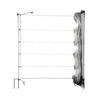 horizont Schafnetz turbomax high energy plus earth mit Erdungsleiter | 105 cm hoch | 50 m lang | Doppelspitze | elektrifizierbar