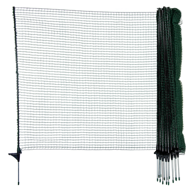 horizont Begrenzungszaun FIX | 90 cm hoch | 25 m lang | 2 zusätzliche Pfähle