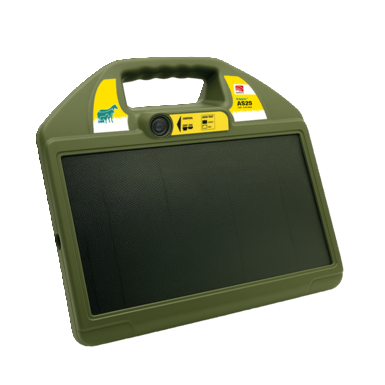 horizont 12 V solar electric fence energiser - trapper® AS25 | green 