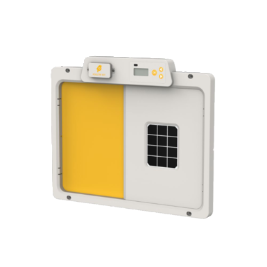horizont Automatic chicken door all-in-one | horizontal |  including solar module