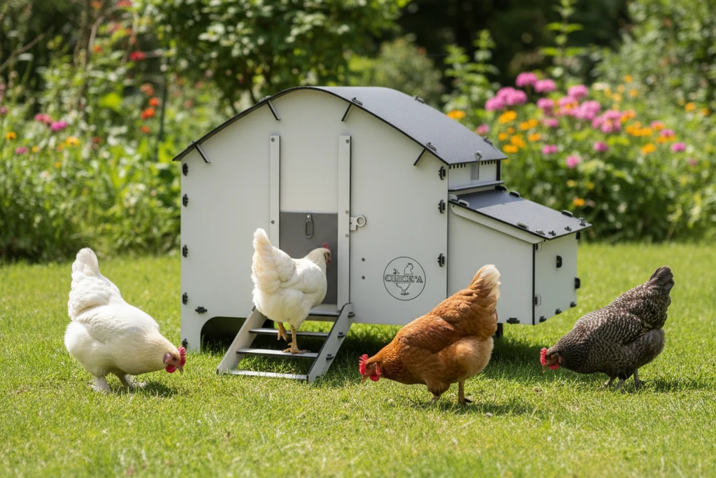  Small coop for four chickens 