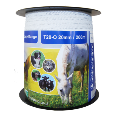 horizont Ranger® T20-W Electric Fence Tape | 200 m | 20 mm | 4 conductors